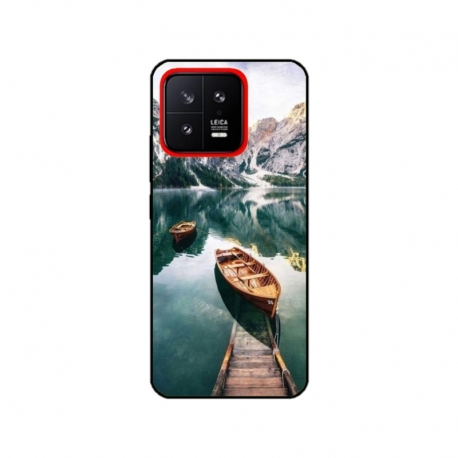 Husa personalizata tip carcasa HQPrint pentru Xiaomi 13, model Boats, multicolor, S1D1M0024