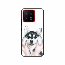 Husa personalizata tip carcasa HQPrint pentru Xiaomi 13, model Fluffy Dog, multicolor, S1D1M0033