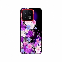 Husa personalizata tip carcasa HQPrint pentru Xiaomi 13, model Flowers 3, multicolor, S1D1M0039