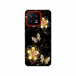 Husa personalizata tip carcasa HQPrint pentru Xiaomi 13, model Butterfly 5, multicolor, S1D1M0042