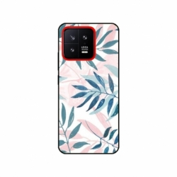 Husa personalizata tip carcasa HQPrint pentru Xiaomi 13, model Leaf Design 1, multicolor, S1D1M0044