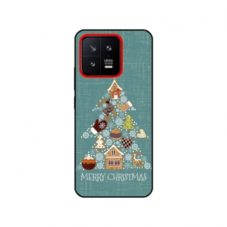 Husa personalizata tip carcasa HQPrint pentru Xiaomi 13, model Merry Christmas 1, multicolor, S1D1M0056