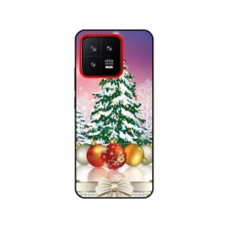 Husa personalizata tip carcasa HQPrint pentru Xiaomi 13, model Christmas Tree 1, multicolor, S1D1M0057