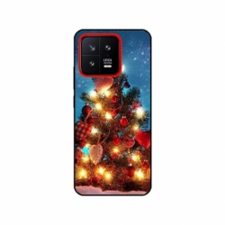 Husa personalizata tip carcasa HQPrint pentru Xiaomi 13, model Christmas Tree 2, multicolor, S1D1M0058