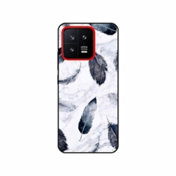 Husa personalizata tip carcasa HQPrint pentru Xiaomi 13, model Leaf Design 2, multicolor, S1D1M0071