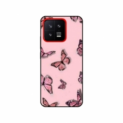 Husa personalizata tip carcasa HQPrint pentru Xiaomi 13, model Butterfly 7, multicolor, S1D1M0076