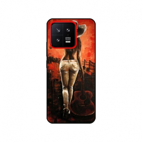 Husa personalizata tip carcasa HQPrint pentru Xiaomi 13, model Sexy Lady, multicolor, S1D1M0113