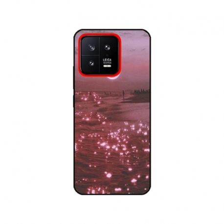 Husa personalizata tip carcasa HQPrint pentru Xiaomi 13, model Pink Sky, multicolor, S1D1M0129