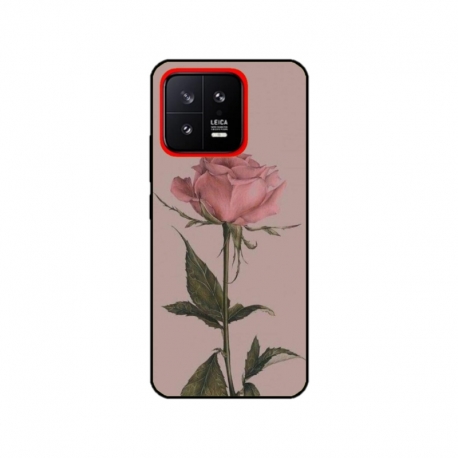 Husa personalizata tip carcasa HQPrint pentru Xiaomi 13, model Flowers 8, multicolor, S1D1M0141