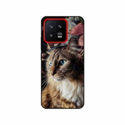 Husa personalizata tip carcasa HQPrint pentru Xiaomi 13, model Cat 1, multicolor, S1D1M0143