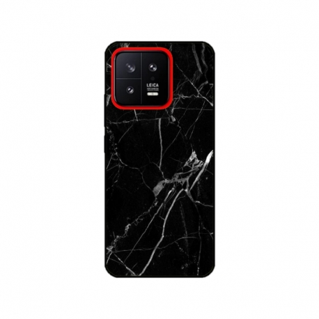 Husa personalizata tip carcasa HQPrint pentru Xiaomi 13, model Black Marble, multicolor, S1D1M0229