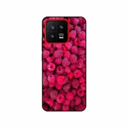 Husa personalizata tip carcasa HQPrint pentru Xiaomi 13, model Zmeura, multicolor, S1D1M0234