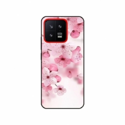 Husa personalizata tip carcasa HQPrint pentru Xiaomi 13, model Flowers 17, multicolor, S1D1M0241