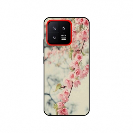 Husa personalizata tip carcasa HQPrint pentru Xiaomi 13, model Flowers 18, multicolor, S1D1M0245