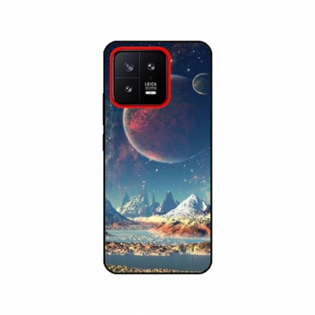Husa personalizata tip carcasa HQPrint pentru Xiaomi 13, model Alien Planet, multicolor, S1D1M0264