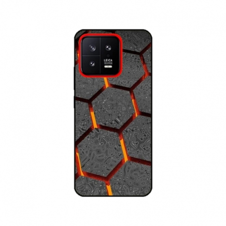 Husa personalizata tip carcasa HQPrint pentru Xiaomi 13, model Lava Hex, multicolor, S1D1M0265