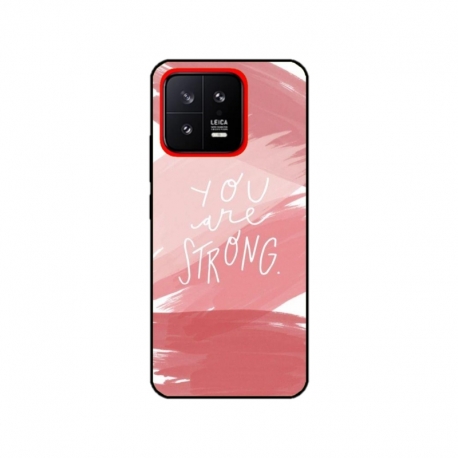 Husa personalizata tip carcasa HQPrint pentru Xiaomi 13, model You are Strong, multicolor, S1D1M0275