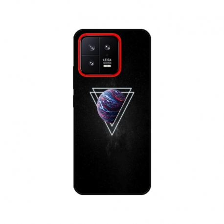 Husa personalizata tip carcasa HQPrint pentru Xiaomi 13, model Triangle Planet, multicolor, S1D1M0278