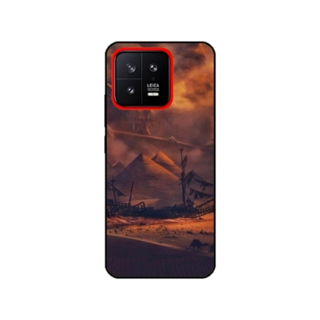 Husa personalizata tip carcasa HQPrint pentru Xiaomi 13, model Anubis, multicolor, S1D1M0281