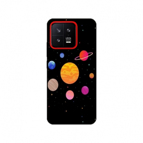 Husa personalizata tip carcasa HQPrint pentru Xiaomi 13, model Colorful Galaxy, multicolor, S1D1M0283