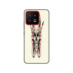 Husa personalizata tip carcasa HQPrint pentru Xiaomi 13, model Skull 1, multicolor, S1D1M0284