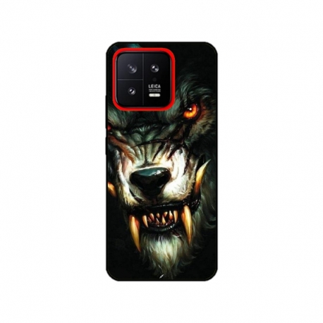 Husa personalizata tip carcasa HQPrint pentru Xiaomi 13, model Wolf, multicolor, S1D1M0286