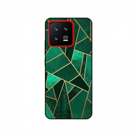 Husa personalizata tip carcasa HQPrint pentru Xiaomi 13, model Emerald, multicolor, S1D1M0287