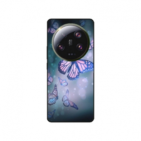 Husa personalizata tip carcasa HQPrint pentru Xiaomi 13 Ultra, model Butterfly 1, multicolor, S1D1M0028
