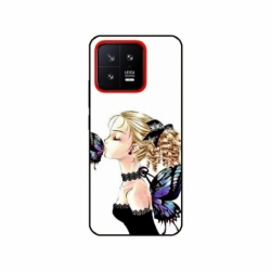 Husa personalizata tip carcasa HQPrint pentru Xiaomi 13, model Butterfly Fairy, multicolor, S1D1M0294