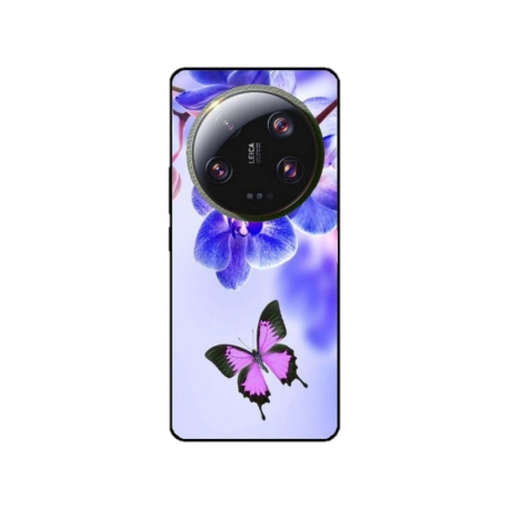 Husa personalizata tip carcasa HQPrint pentru Xiaomi 13 Ultra, model Butterfly 2, multicolor, S1D1M0029
