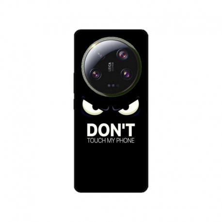 Husa personalizata tip carcasa HQPrint pentru Xiaomi 13 Ultra, model Dont touch my phone 1, multicolor, S1D1M0035