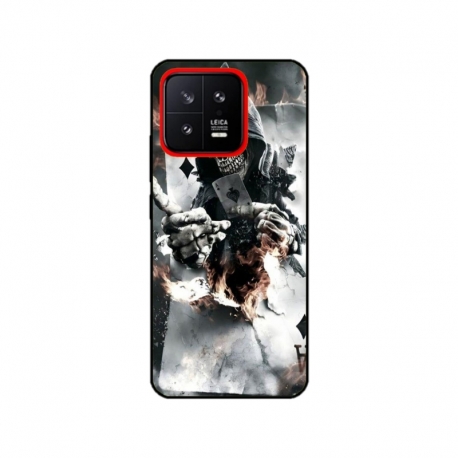 Husa personalizata tip carcasa HQPrint pentru Xiaomi 13, model Skeleton Cards, multicolor, S1D1M0301