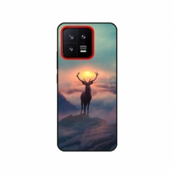 Husa personalizata tip carcasa HQPrint pentru Xiaomi 13, model Antlers, multicolor, S1D1M0303