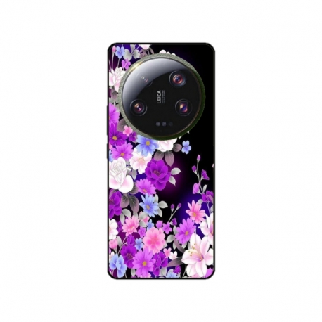Husa personalizata tip carcasa HQPrint pentru Xiaomi 13 Ultra, model Flowers 3, multicolor, S1D1M0039