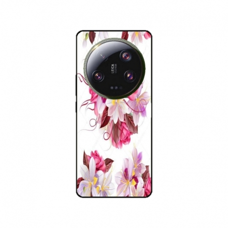 Husa personalizata tip carcasa HQPrint pentru Xiaomi 13 Ultra, model Flowers 4, multicolor, S1D1M0040