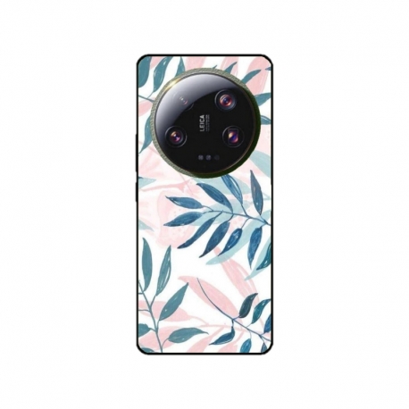Husa personalizata tip carcasa HQPrint pentru Xiaomi 13 Ultra, model Leaf Design 1, multicolor, S1D1M0044