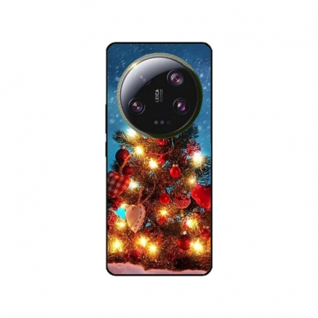 Husa personalizata tip carcasa HQPrint pentru Xiaomi 13 Ultra, model Christmas Tree 2, multicolor, S1D1M0058