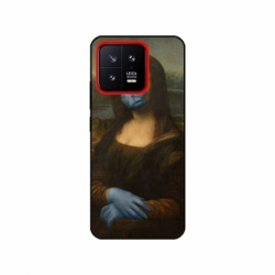 Husa personalizata tip carcasa HQPrint pentru Xiaomi 13, model Covid Mona Lisa, multicolor, S1D1M0327