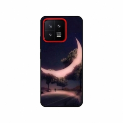 Husa personalizata tip carcasa HQPrint pentru Xiaomi 13, model Moon in the Trees, multicolor, S1D1M0331