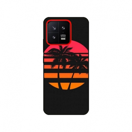 Husa personalizata tip carcasa HQPrint pentru Xiaomi 13, model Beach View 3, multicolor, S1D1M0337