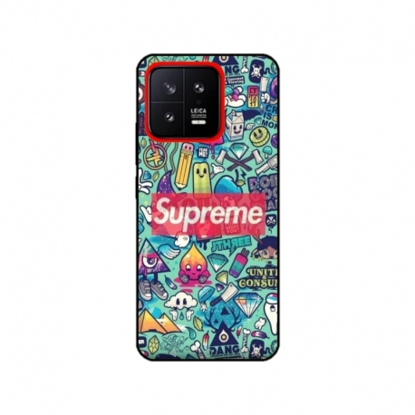 Husa personalizata tip carcasa HQPrint pentru Xiaomi 13, model Supreme, multicolor, S1D1M0360