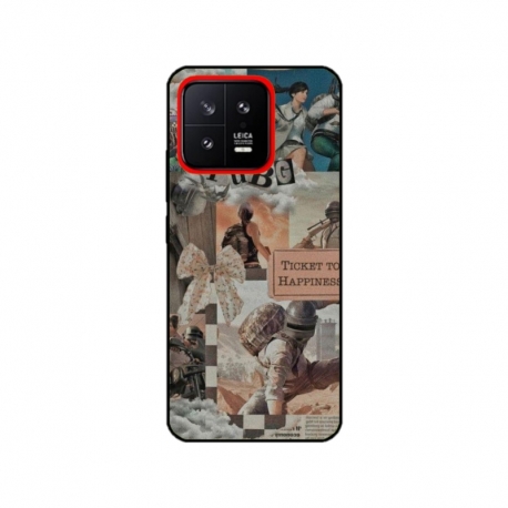 Husa personalizata tip carcasa HQPrint pentru Xiaomi 13, model PUBG 2, multicolor, S1D1M0363