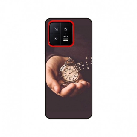 Husa personalizata tip carcasa HQPrint pentru Xiaomi 13, model Time Flies 1, multicolor, S1D1M0364