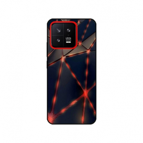 Husa personalizata tip carcasa HQPrint pentru Xiaomi 13, model Lava Triangles, multicolor, S1D1M0367