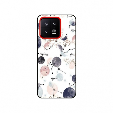 Husa personalizata tip carcasa HQPrint pentru Xiaomi 13, model Abstract 6, multicolor, S1D1M0372