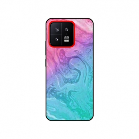 Husa personalizata tip carcasa HQPrint pentru Xiaomi 13, model Colorful Mess, multicolor, S1D1M0374