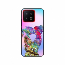 Husa personalizata tip carcasa HQPrint pentru Xiaomi 13, model Colorful Love, multicolor, S1D1M0376