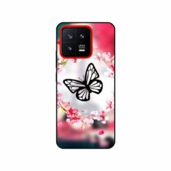 Husa personalizata tip carcasa HQPrint pentru Xiaomi 13, model Butterfly 8, multicolor, S1D1M0380