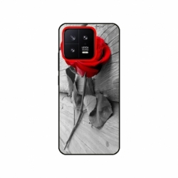 Husa personalizata tip carcasa HQPrint pentru Xiaomi 13, model Rose, multicolor, S1D1M0384