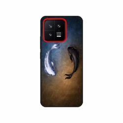 Husa personalizata tip carcasa HQPrint pentru Xiaomi 13, model Ying and Yang Fish, multicolor, S1D1M0390